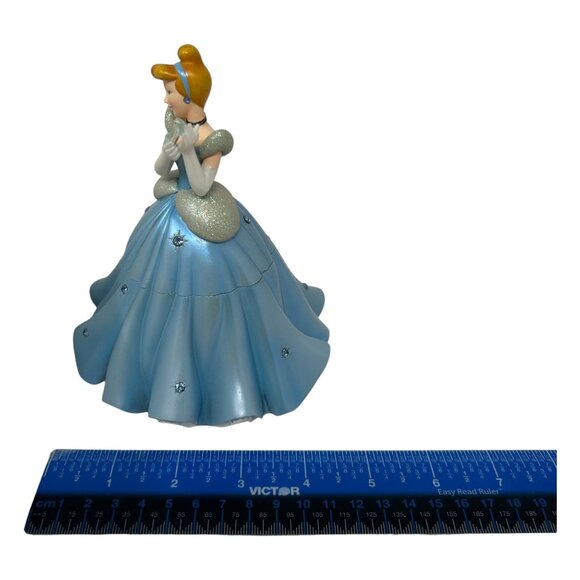 Disney Cinderella Ceramic Trinket Box With Glitter & Gemstone Details READ - Picture 16 of 16